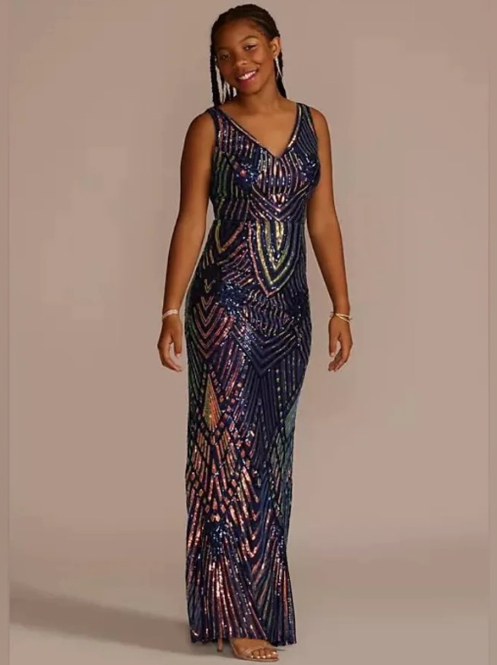 NWT! Jules & Cleo Stunnnning Floor Length Gown - Size 4